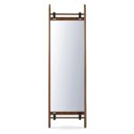 Leaning Wooden Floor Mirror