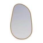 Oval Gold Wall Mirror